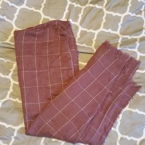 Mauve Plaid scarf